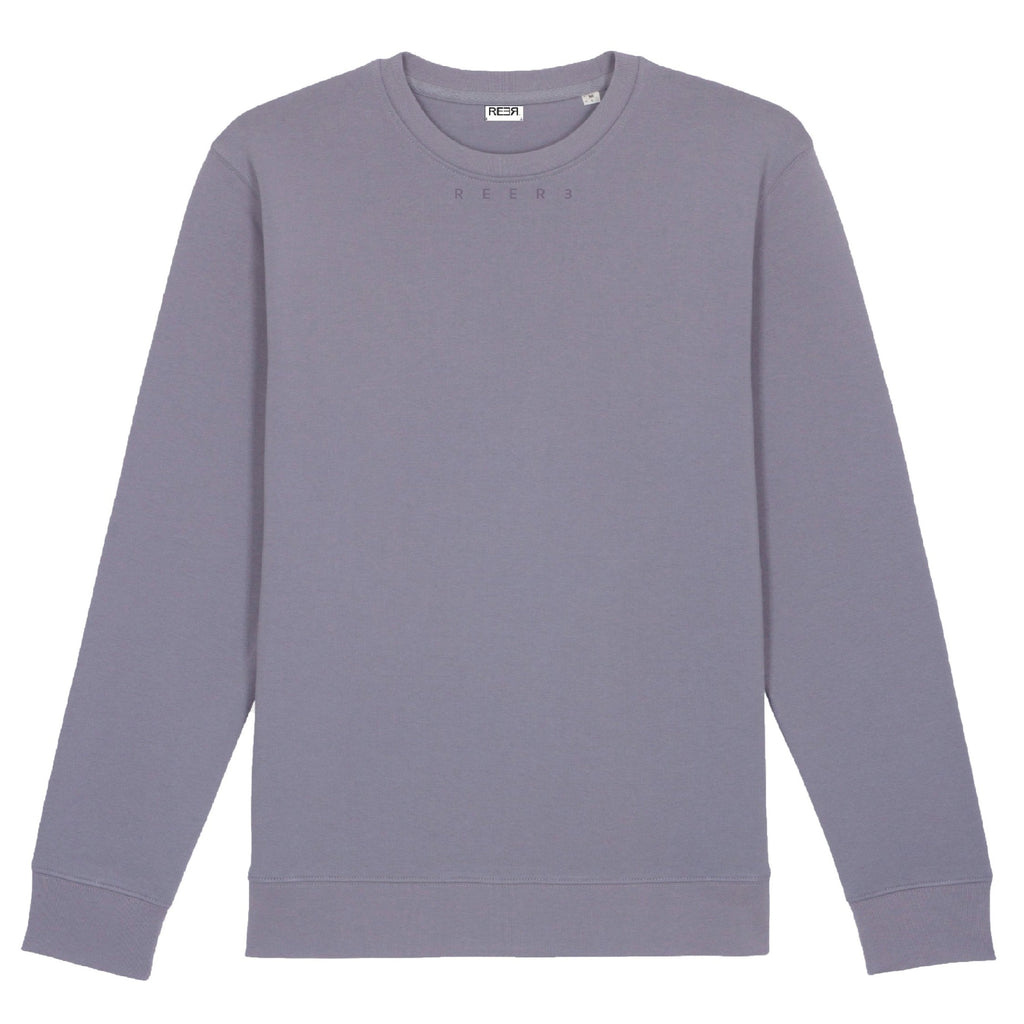 Designer Unisex-Sweatshirt, aus GOTS zertifizierter Bio Baumwolle und fair hergestellt, in Taupegrau mit Logo-Druck in Grau auf der Vorderseite. Ein echtes Wohlfühl-Piece in lässiger Passform, Rundhalsausschnitt sowie elastischen Bündchen.